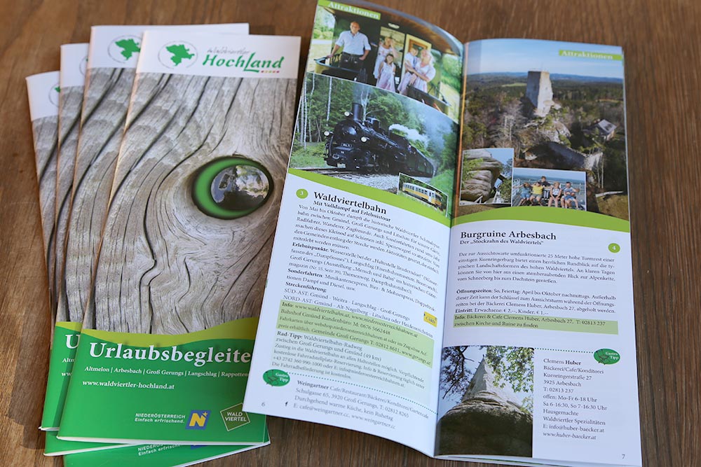 Broschüre Urlaubsbegleiter, Waldviertler Hochland
