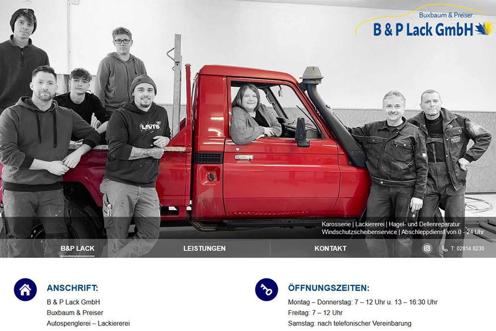 Buxbaum & Preiser Langschlag, rotes Auto